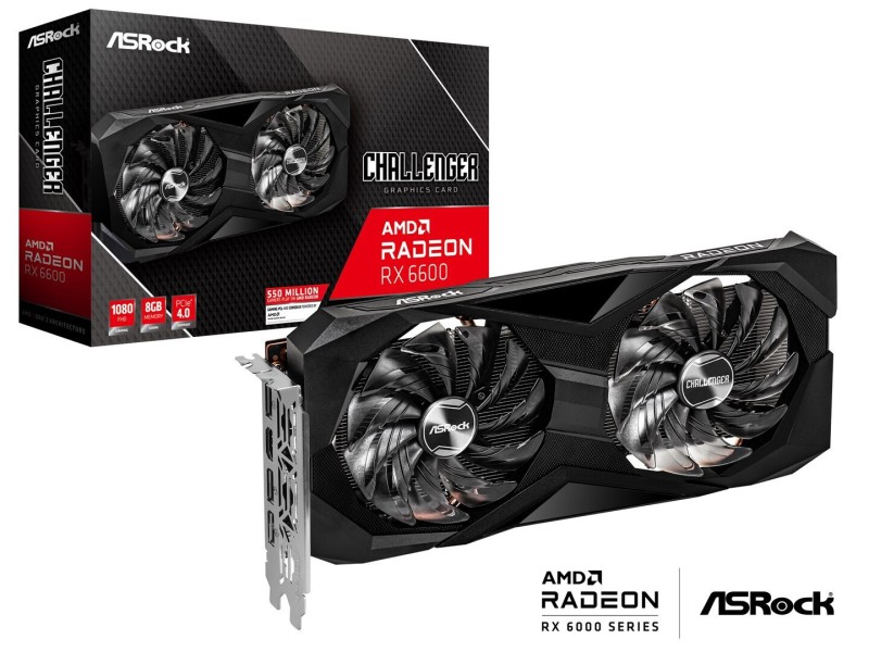 ASRock Radeon RX 6600 8GB GDDR6 Gaming Graphics Card